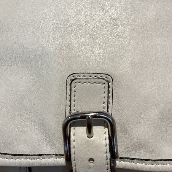Coach Hadley Leather field bag Chalk Silver Gorgeous F29763 Crossbody Hangtag - Picture 5 of 13